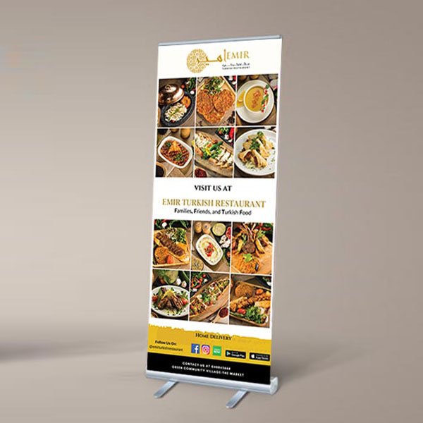 طباعة رول اب ستاند 