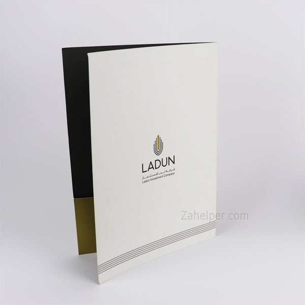 طباعة فولدرات 1000 حبة مع بصمة يوفي