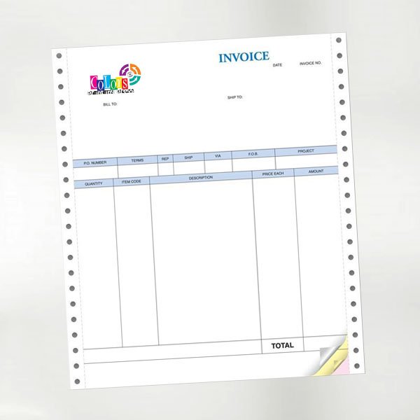 طباعة فواتير كمبيوتر 10 كرتون