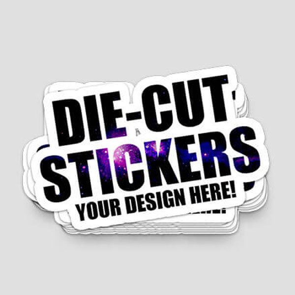 طباعة وقص ستيكرات ورقية وبلاستيكية 