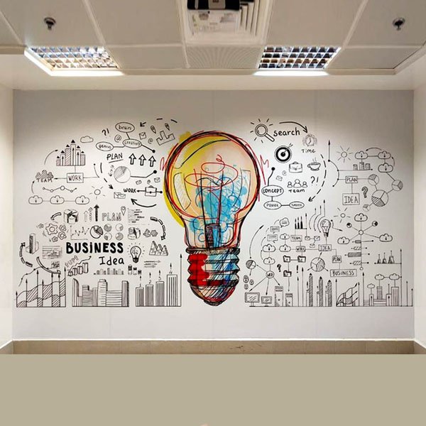 طباعة استيكرات جدارية في الرياض