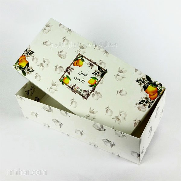 طباعة علب كبيرة بغطاء منفصل