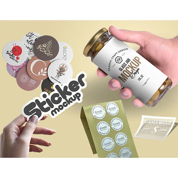 طباعة استكرات جميع الأشكال