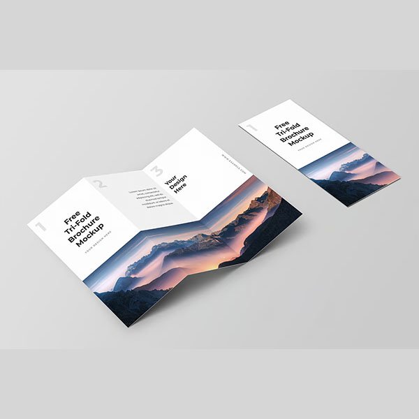 بروشور 1000 حبة, كوشيه لامع 130 غرام,مقاس  اي فور 