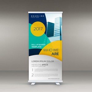 طباعة رول أب ستاند حسب الطلب في الرياض