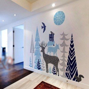 طباعة ورق جدران للمحلات والمكاتب