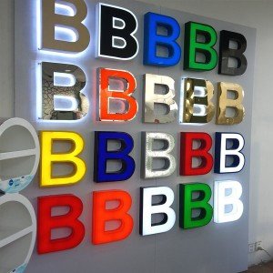 تركيب وتصنيع لوحات محلات مضيئة حروف بارزة