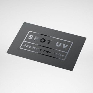 طباعة كروت شخصية مع يوفي سبوت UV