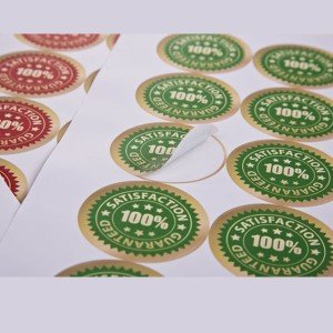 طباعة استيكرات لاصقة دائري أو مربع